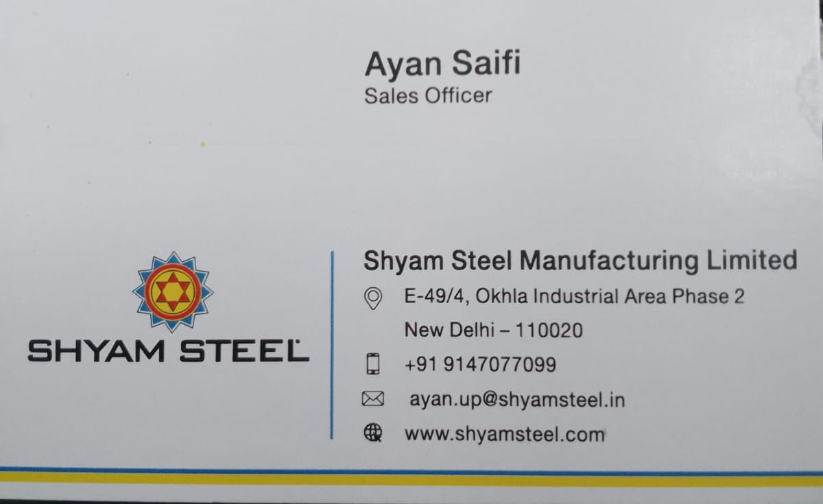 shyam steel manufacturing ltd