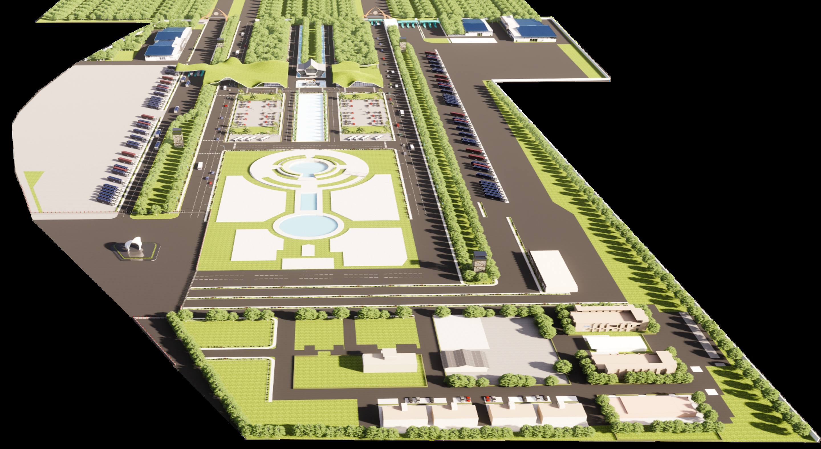 Banbasalandport_Site Plan Arial view_PandeAssociates
